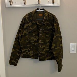 Judy Blue Olive Camouflage Womens Jean Jacket